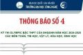 THÔNG BÁO SỐ 4: Về việc tổ chức kỳ thi Olympic bậc Trung học phổ thông  của 33WIN năm học 2024-2025 các môn Toán, Tin học, Vật  lí, Hóa học, Sinh học